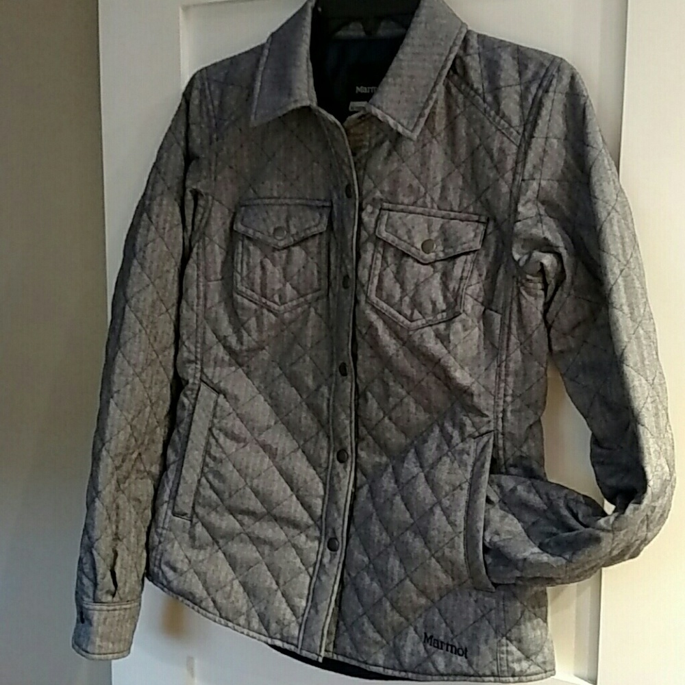 XS Marmot Riley Quilted Chambray Jacket